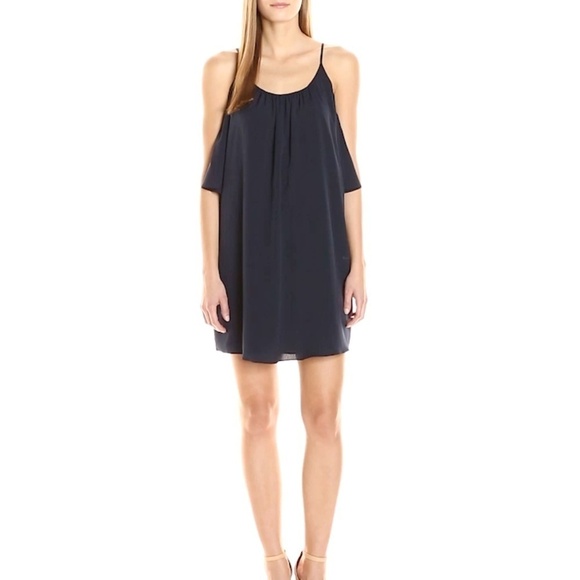 French Connection Polly Plains Cold Shoulder Dress - Picture 1 of 2